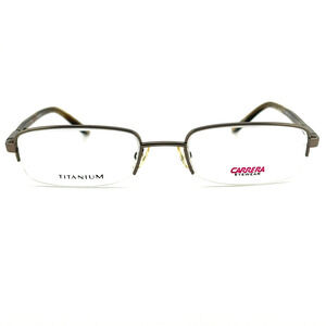CARRERA CA7507T NOS Brown/Clear Half Rimless 54-20-140 Eyeglasses Frame H12385